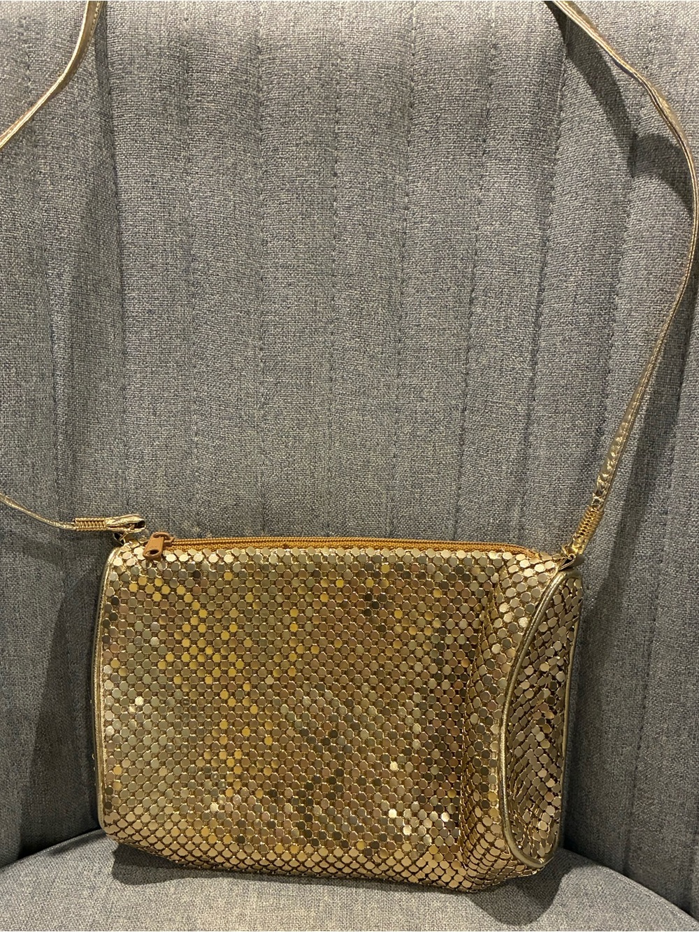 Gold Sequin Crossbody Bag - Women